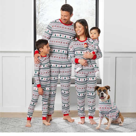 Members Mark Holiday Family sleep Pajamas Fair Isle NEW XXL - Picture 5 of 8